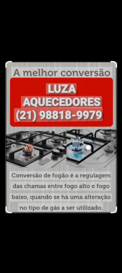 CONVERSÃO E INSTALAÇÃO DE FOGÃO EM VENDA DAS PEDRAS RJ GÁS ENCANADO E